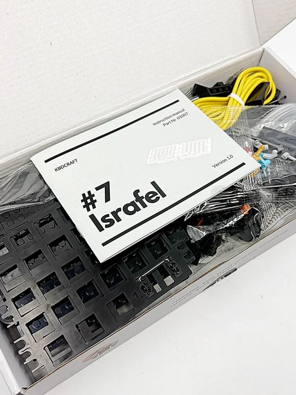 KBDcraft Israfel Split Ergonomic Keyboard Kit RGB Hot Swap QMK